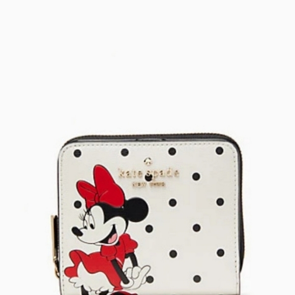 kate spade Handbags - KATE SPADE LIMITED EDITION MINNIE MOUSE ZIP AROUD WALLET